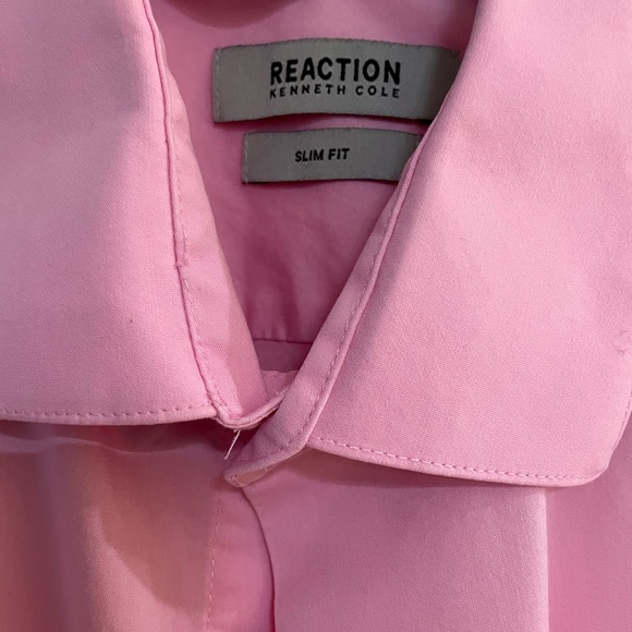 Kenneth Cole Reaction Men’s hot pink dress shirt 15.5 32/3… - Picture 2 of 5